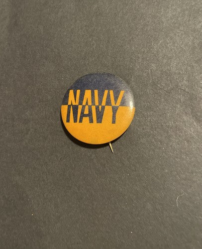 ￼  NAVY ￼Vintage  1930s Pinback Button  Pin 1 .75 inches