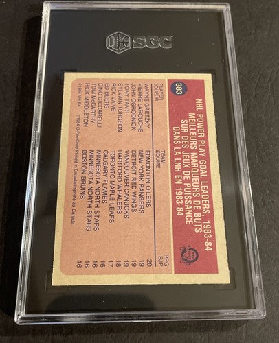 1984 O-Pee-Chee OPC Wayne Gretzky Power Play Goal Leader SGC 8.5 #383 Hockey HOF