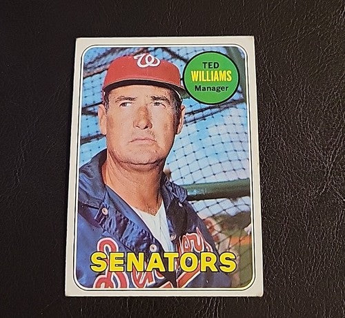 1969 TOPPS #650 TED WILLIAMS HOF SENATORS HIGH # SP VG