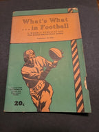 1940 NFL and College Football What's What in Football Yearbook