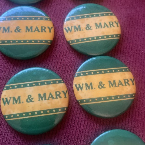 College of William & Mary 1950s Football size 1.75” button No Pin  Lot of 32