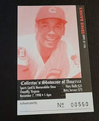 Ernie Banks Signed 8x10 Color Photo Chicago Cubs COA Show ticket 1998