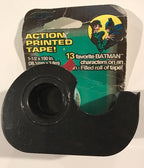 Batman Action printed roll of tape w/Dispenser 1995  13 different characters!