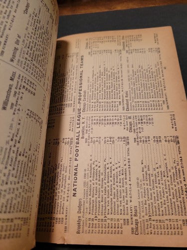 1940 NFL and College Football What's What in Football Yearbook