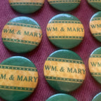 College of William & Mary 1950s Football size 1.75” button No Pin  Lot of 32
