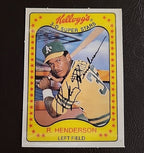 1981 KELLOGG'S #33 RICKEY HENDERSON 2nd Year Card  NM-MT  Oakland A's