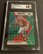 Panini Mosaic MVPs PATRICK MAHOMES II Green Prizm SP #297 Chiefs SGC 10 GEM MINT