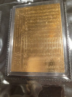 1996 George Foster Danbury Mint Sealed 22 kt Gold card #45