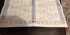 Baseball National  league 1974  MLB OFFICIAL SCHEDULE Large Size Poster Display