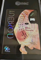 1998-99 Skybox E-X Century Allen Iverson Acetate Rare Insert 76ers SGC 8