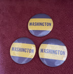 University of Washington 1940s 1950s Football size 1.75” button No Pin Lot of 3