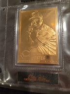 1996 George Foster Danbury Mint Sealed 22 kt Gold card #45