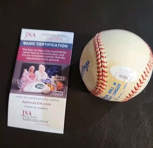 Harmon Killebrew JSA COA American League Signed Bobby Brown Baseball Autographed