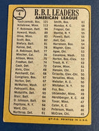 1968 Topps - R B I Leaders #4 Carl Yastrzemski, Harmon Killebrew, Frank Robinson