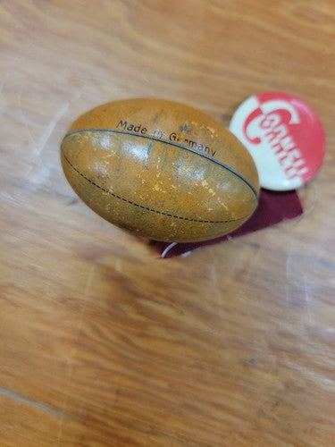 Vintage 1930's Cornell Football Pin W/ Tin Litho Football Made In Germany