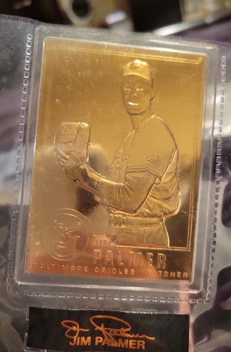 1996  Danbury Mint Sealed 22 kt Gold card #4 Baltimore Orioles
