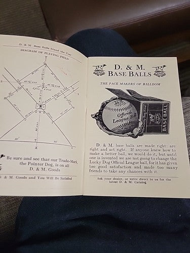 1924 D&M Official Rules for Baseball, Lawn Tennis+