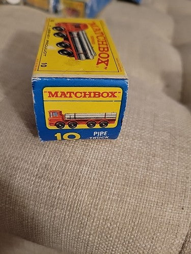 Matchbox #10 Pipe Truck with Pipes Mint in  Box 1960's