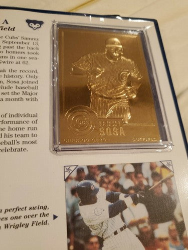 Danbury Mint Mark McGwire and Sammy Sosa 1998 Breaking The Home Run Record