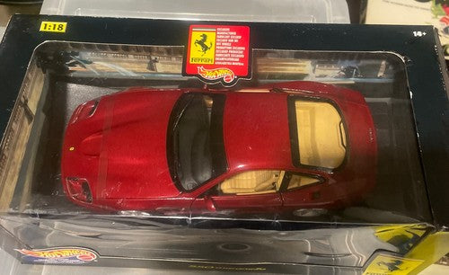 Hot Wheels 1/18 Scale Ferrari 550 Maranello Maroon NIB