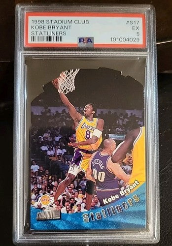 1998 Stadium Club Kobe Bryant #S17 PSA 5 EX Statliners Basketball