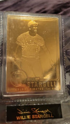 1996 Willie Stargell Danbury Mint Sealed 22 kt Gold card #3 Pittsburgh PIRATES