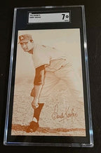 1963 Stat Back Exhibits Sandy Koufax HOF Los Angeles Dodgers SGC 7