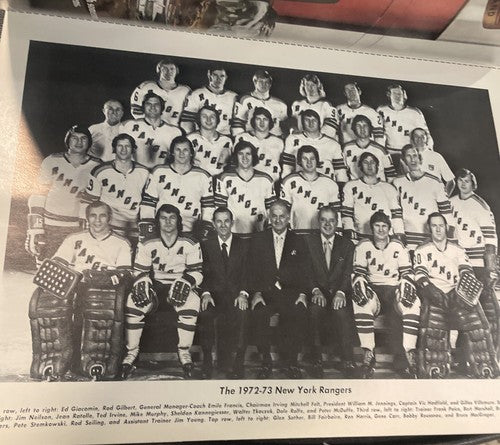 Vintage 1973 New York Rangers Chicago Blackhawks Hockey Stanley Cup Program