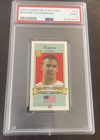 2003 Campioni Di Futuro #30 Ben Roethlisberger Rookie Card Graded PSA 9 MINT