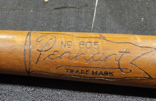 Antique 1920's PENNANT No. 605 baseball bat 31"