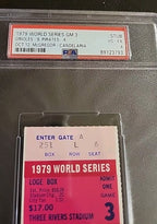 1979 World Series Game 3 PSA 4 Ticket Stub Orioles 8 Pirates 4 Stargell 2 Hits
