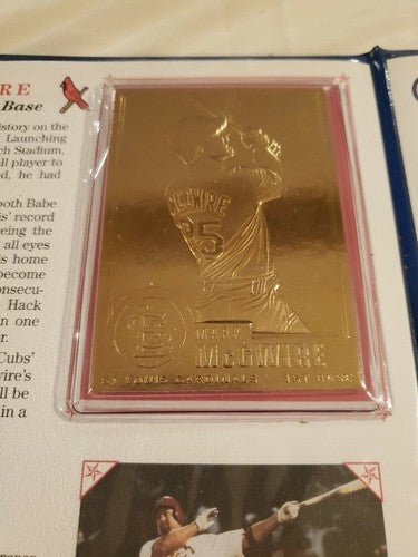 Danbury Mint Mark McGwire and Sammy Sosa 1998 Breaking The Home Run Record