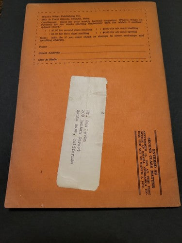 1940 NFL and College Football What's What in Football Yearbook
