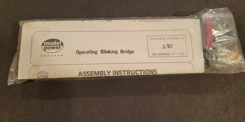 HO SCALE TRAINS MODEL POWER BLINKING LIGHT BRIDGE