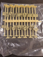 PLASTICVILLE HO SCALE RAILROAD & STREET SIGNS