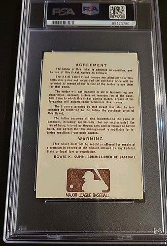 1978 MLB All Star Game Ticket Stub San Diego 7/11/78 PSA  2  Steve Garvey MVP