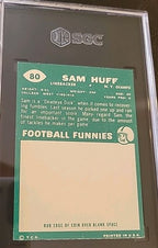 Topps Football 1960 Sam Huff # 80 SGC 6 Ex/Mt