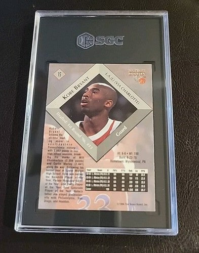 1996-97 Score Board # 15 Kobe Bryant Rookie SGC 9 MT