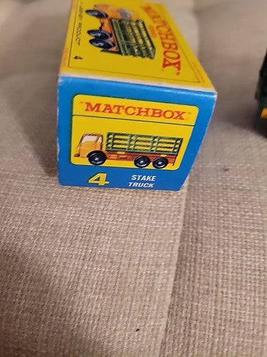 Original 1960's Matchbox Lesney #4 Stake Truck NM-in Box