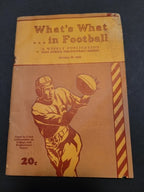 1940 NFL and College Football What's What in Football Yearbook 10/28