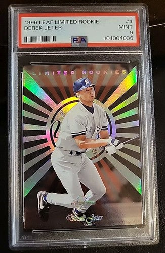 1996 Leaf Limited Derek Jeter Rookie Card #4  PSA 9 Mint