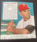 1952 Red Man Tobacco Granny Hamner w/tab Set Break 7 NL Vg/Ex