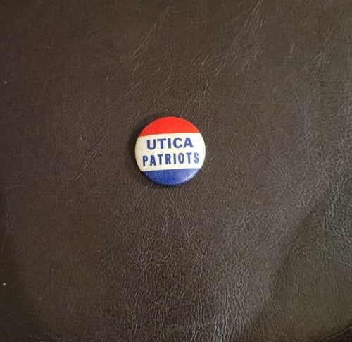 Utica Patriots  ￼Vintage 1940s 1950s Pin 1 1/4” inches