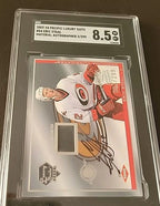 2003-04 Pacific Luxury Suite Auto Autograph Puck Rookie RC Eric Staal 002/299