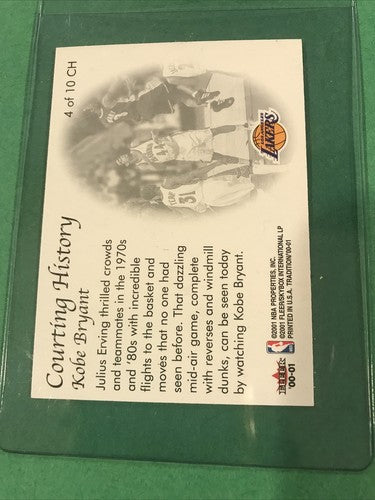 Kobe Bryant 2001 Fleer Tradition Counting History Card #4