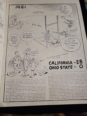 1902-1948 ROSE BOWL CARTOON HISTORY SOUVENIR BY JOHN CROSS PASADENA CA