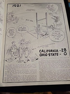 1902-1948 ROSE BOWL CARTOON HISTORY SOUVENIR BY JOHN CROSS PASADENA CA