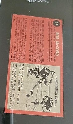 1964 Topps Hockey Tall Boy #10 SGC 4.5 Bob McCord Boston Bruins  Undergraded!