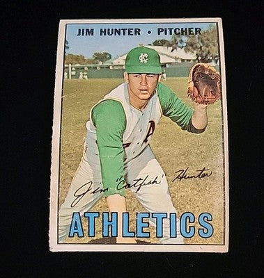 1967 Topps Jim Catfish Hunter #369 VG  Kansas City Athletics HOF!