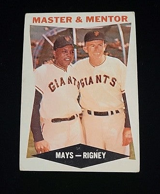 1960 Topps  Willie Mays, Bill Rigney #7 Master & Mentor VG/EX